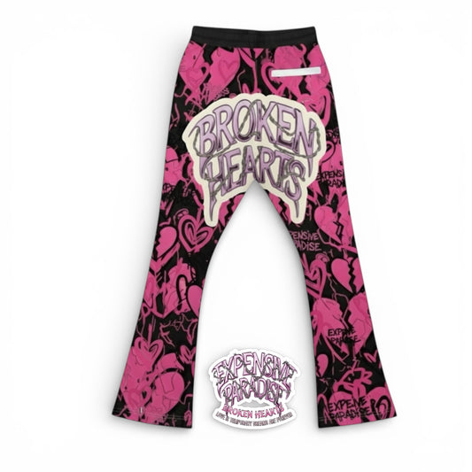 ( LIMITED STOCK) EXPENSIVE PARADISE:Men’s Broken Hearts Flares