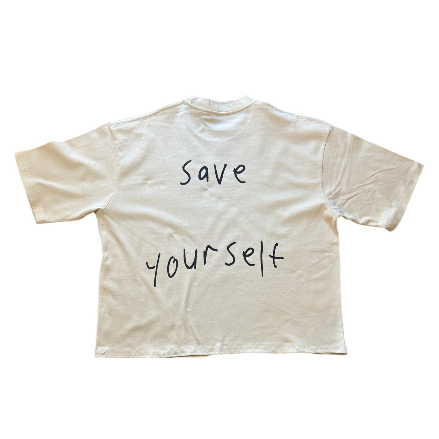 Expensive Paradise: “Aiir Nun” (Cropped Tee) COLOR: CREAM