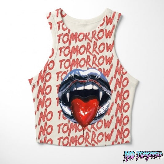 Expensive Paradise "No Tomorrow" Micro Rib Racer Tank