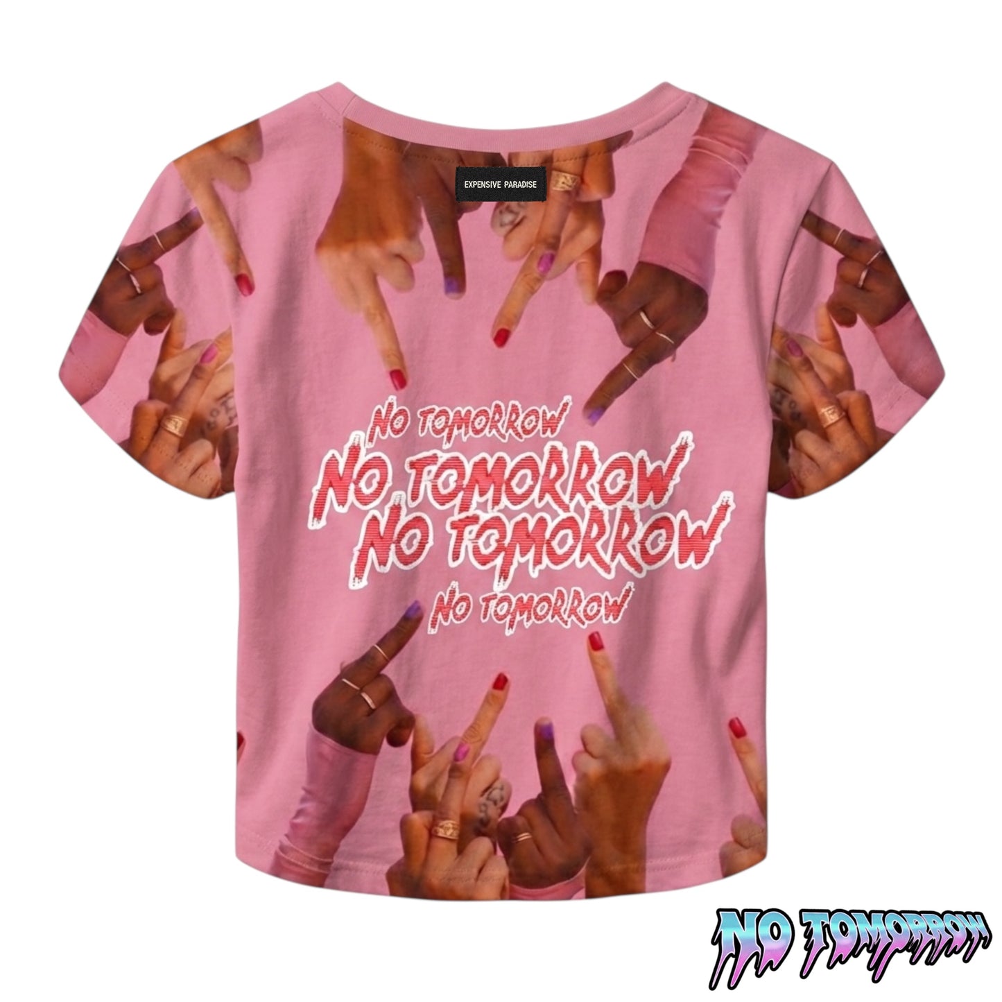 EXPENSIVE PARADISE - “No Tomorrow” : Rebellion Micro Rib Women’s baby Tee