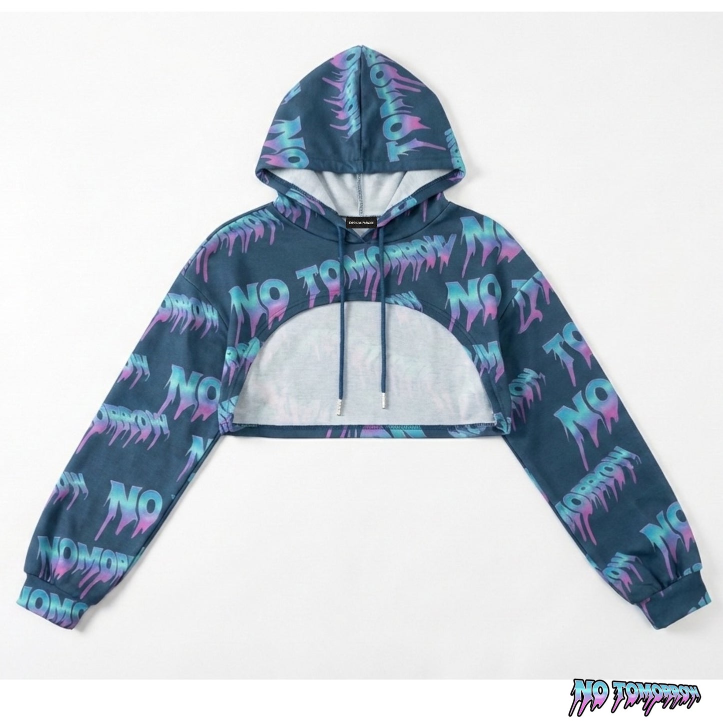 Expensive Paradise- No Tomorrow: Ultra-Crop  Shrug Hoodie