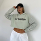 EXPENSIVE PARADISE- No tomorrow: The 'Afterparty' Crystal Crop Hoodie