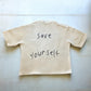 Expensive Paradise: “Aiir Nun” (Cropped Tee) COLOR: CREAM