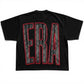 EXPENSIVE PARADISE: “VILLAIN ERA” Heavyweight Pigment Tee COLOR: FADED BLACK