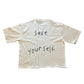 Expensive Paradise: “Aiir Nun” (Cropped Tee) COLOR: CREAM