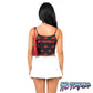 EXPENSIVE PARADISE-No Tomorrow: cherry Skull spaghetti strap women’s top