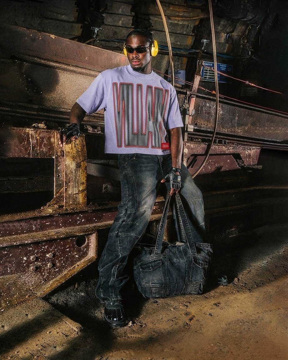 EXPENSIVE PARADISE: “VILLAIN ERA” HEAVYWEIGHT PIGMENT TEE COLOR: GRAPE ICE