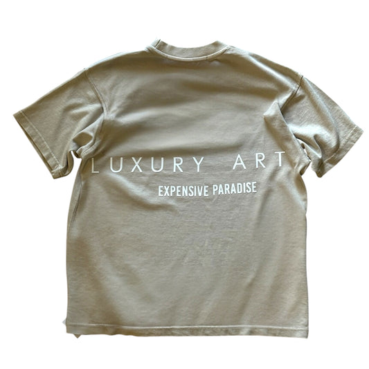 EXPENSIVE PARADISE: “The Luxury” premium  Tee Color / Cream