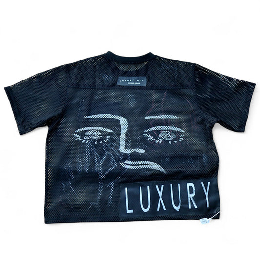 EXPENSIVE PARADISE - " HANDS OF ART" (LUXURY ART) [MESH JERSEY]  COLOR: BLACK